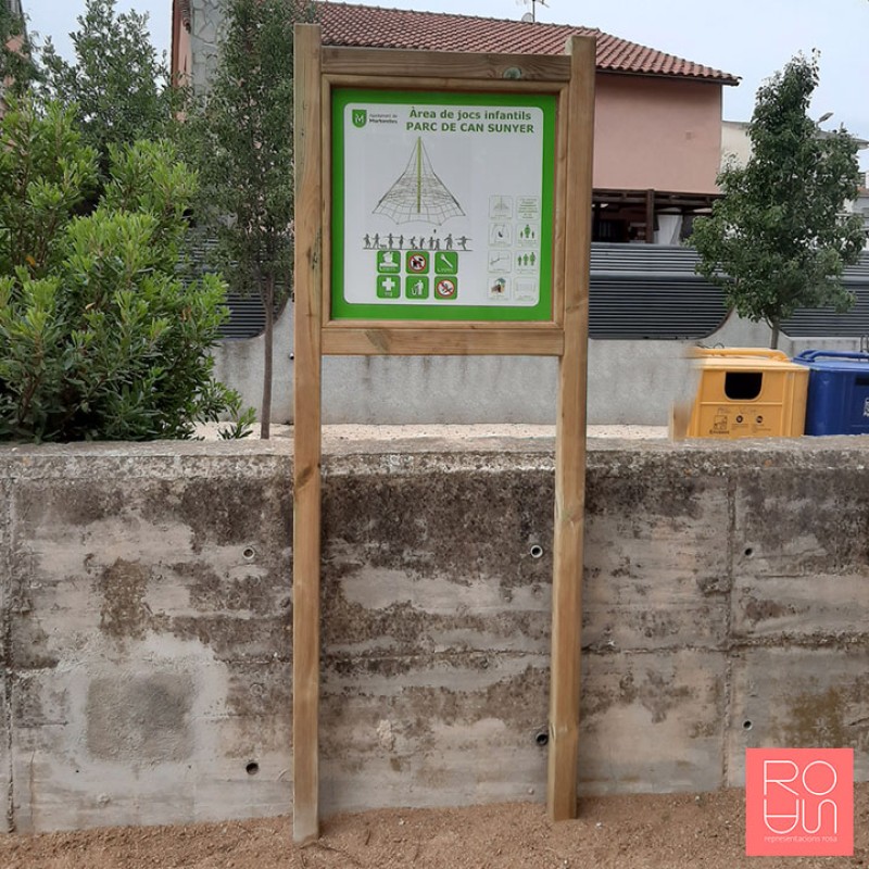 Cartell per parcs infantils ECO